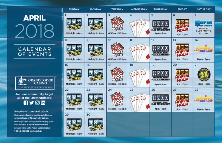 finger lakes casino new year calendar